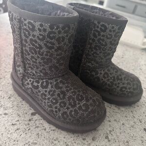 UGG Black Leopard Print Women's Boots